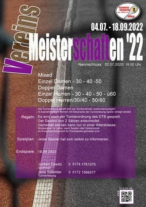 Vereins Meisterschaften 2022