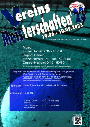 Vereins Meisterschaften 2023